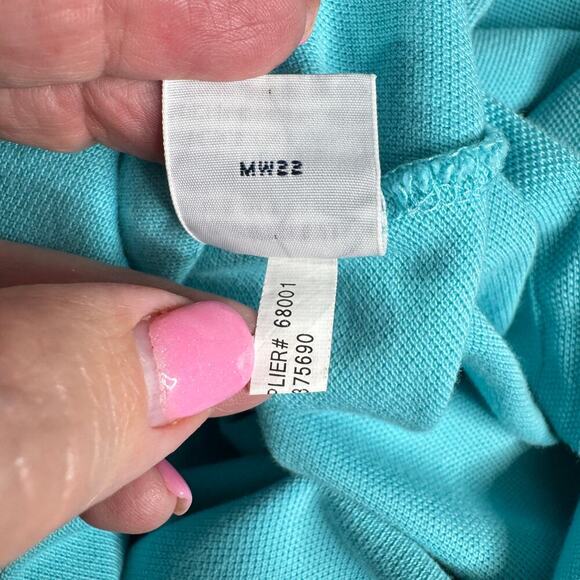 Polo by Ralph Lauren Shirt Men's 2XLT 2XL Tall Aqua Blue Turquoise Short Sleeve - Picture 7 of 7